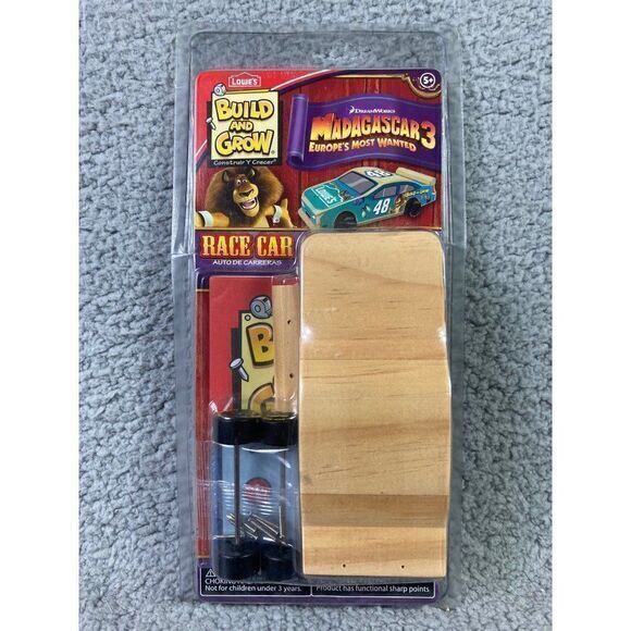 Madagascar Race Car Build Grow Racecar Kit Create 107019239497 Kids Model Racing - Picture 1 of 11